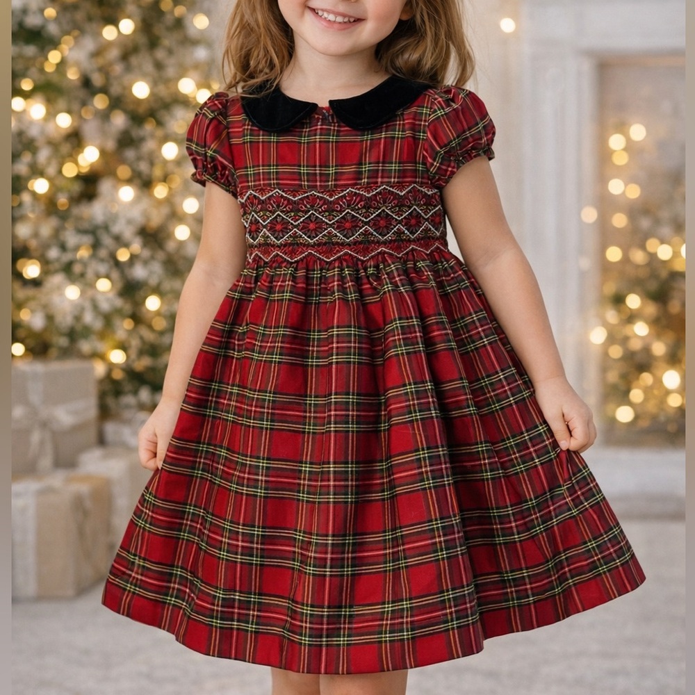 Charter Club Holiday Dress. Excellent Condition. Size 3. Black Velvet Collar